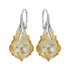 Sudraba auskari "Baroka VI (Golden Shadow)" ar Swarovski™ kristāliem